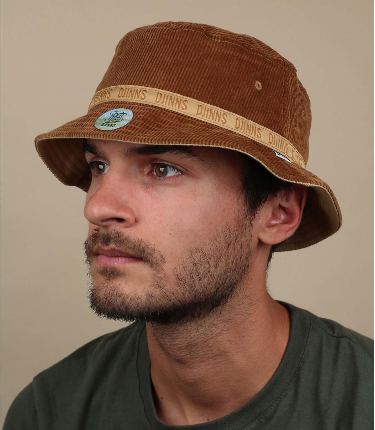 gorro pescador marrón Djinns Bob Corduroy wheat